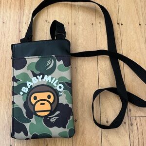 Bape Green and Black Baby Milo Messenger Bag